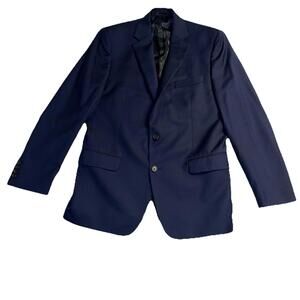 Lauren Ralph Lauren Men’s Blazer Sport Coat Size 42L Classic Fit 2‎ Button Blue